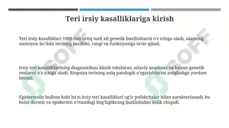 Terining nasliy kasalliklari 3