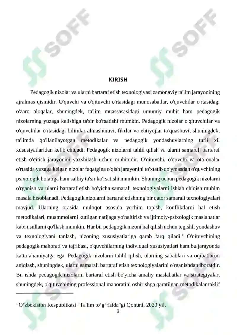 Pedagogik nizolar va ularni bartaraf etish texnologiyasi 3