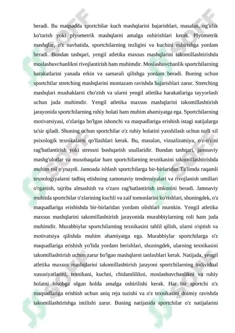 Yengil atletika mashqlari texnikasini takomillashtirish 3
