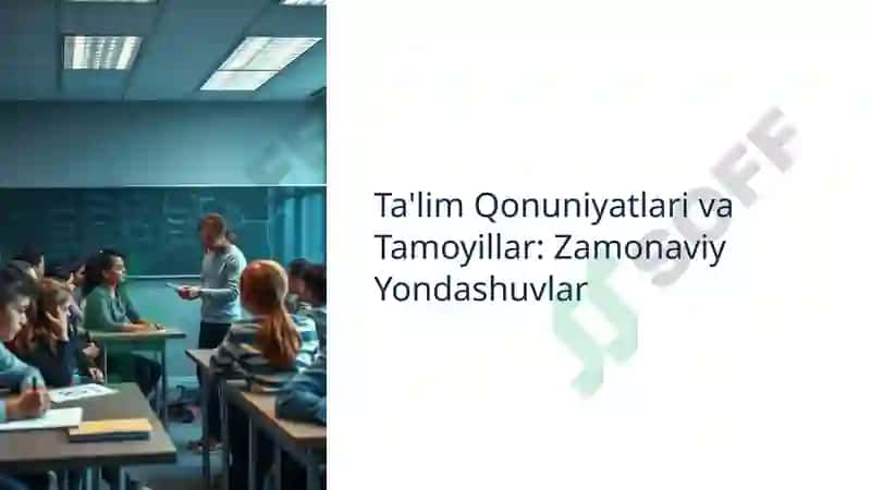 Ta'lim Qonuniyatlari va Tamoyillar 3