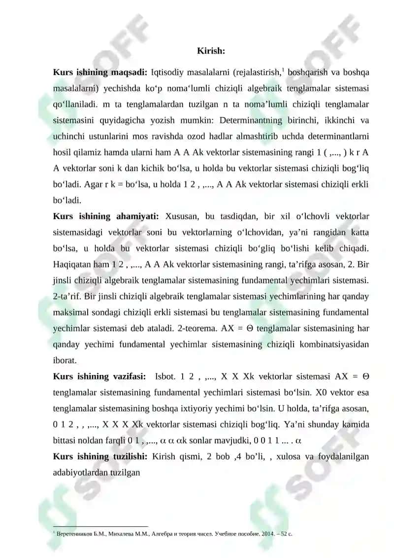 Chiziqli Tenglamalar Sistemasi 3