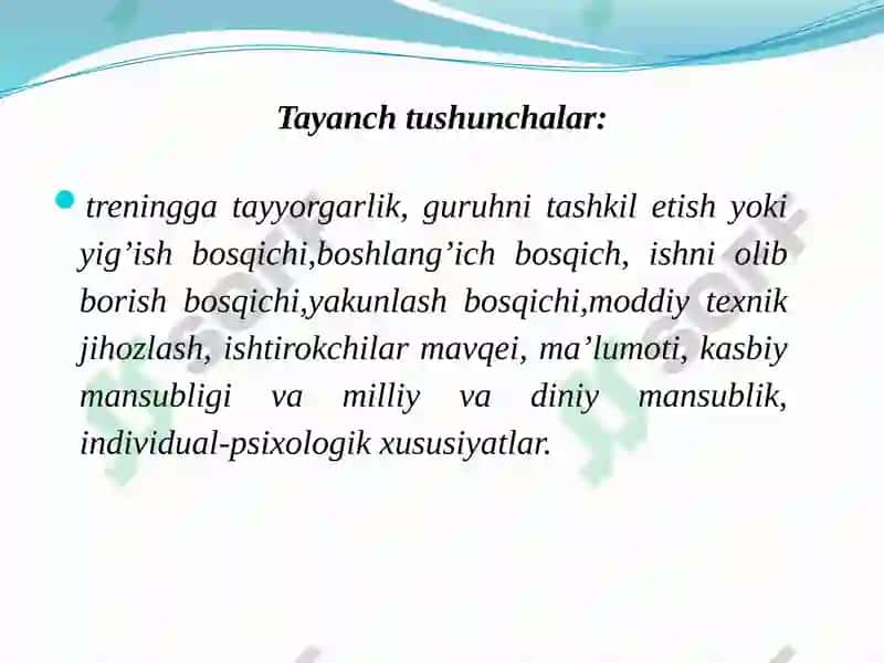 Trening tayyorgarlik tamoyillari 3