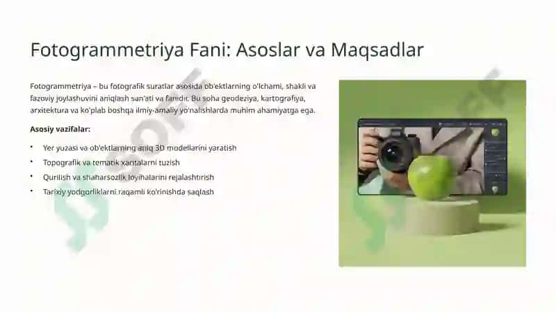Fotogrammetriya va Raqamli Aerofotosyomka 3