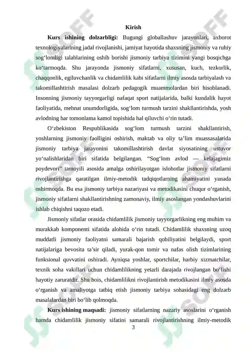 Chidamlilik jismoniy sifatini tarbiyalash 3