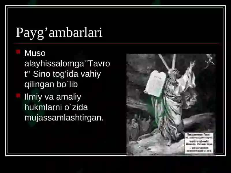 Yahudiylik Dinining Asosiy Tushunchalari 3