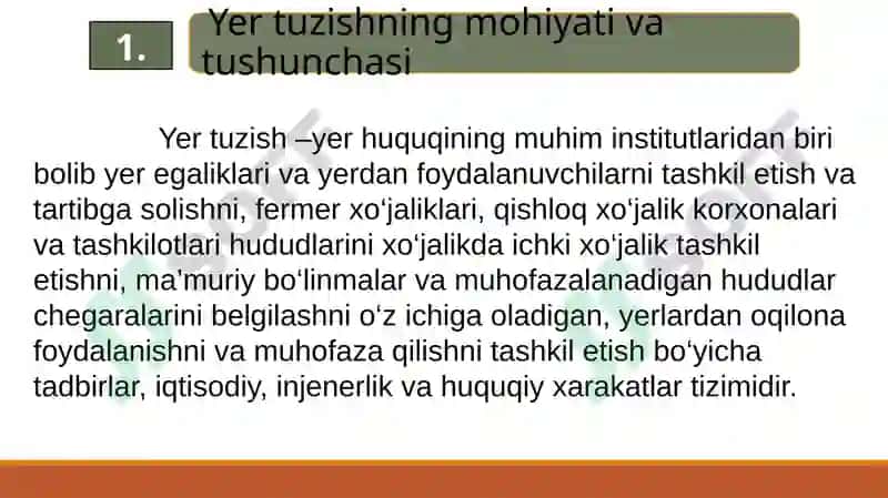 Yer tuzishning huquqiy asoslari 3