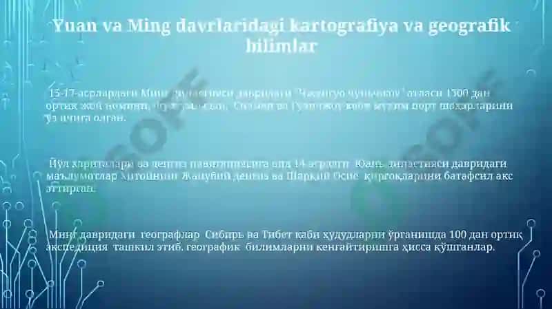 Xitoyda geografik bilimlar rivoji 3