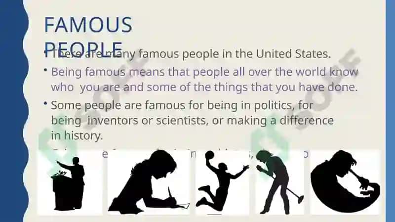 "FAMOUS AMERICANS AND JOBS IN THE USA" 3