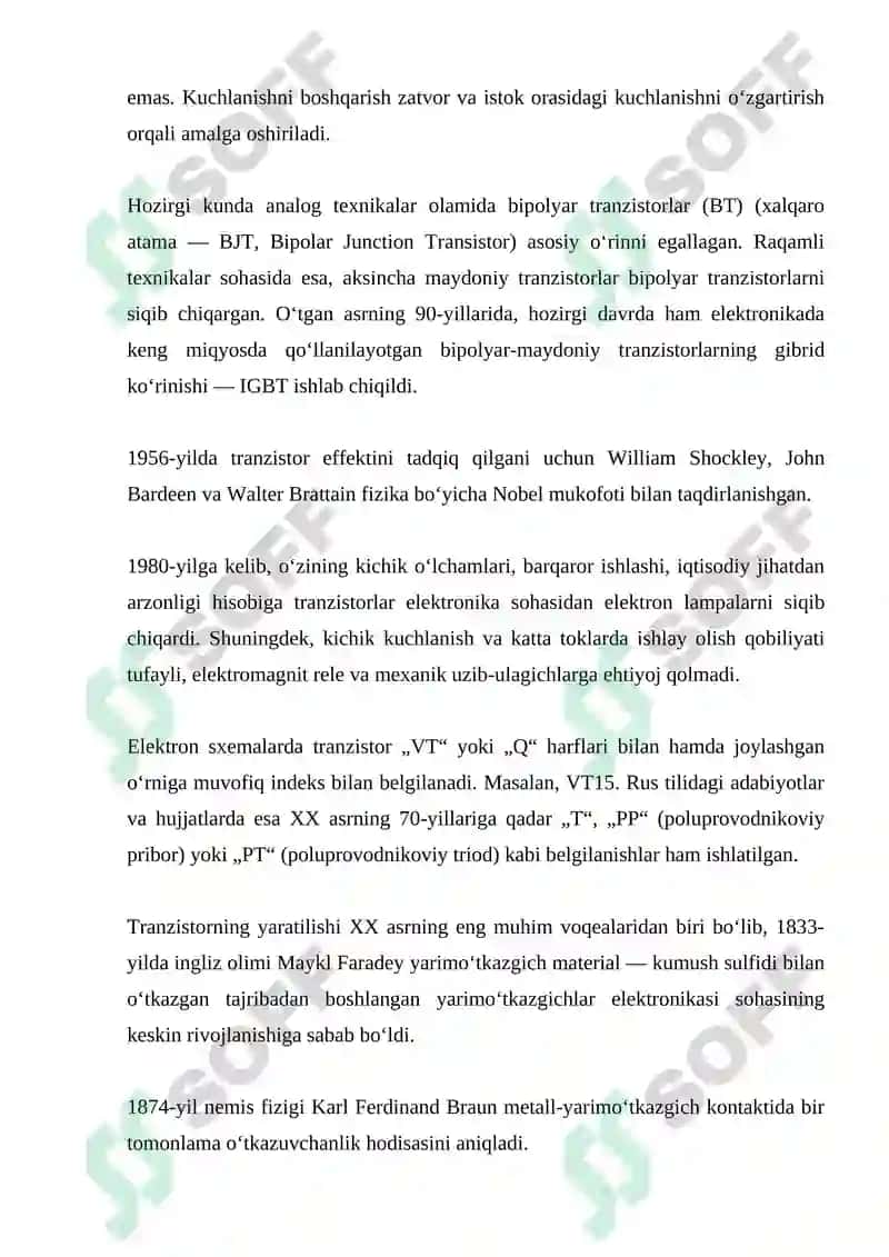 Maydon tranzistorlarining chastota xususiyati 3