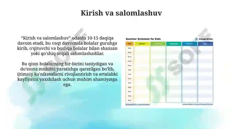 Kirish va salomlashuv 3