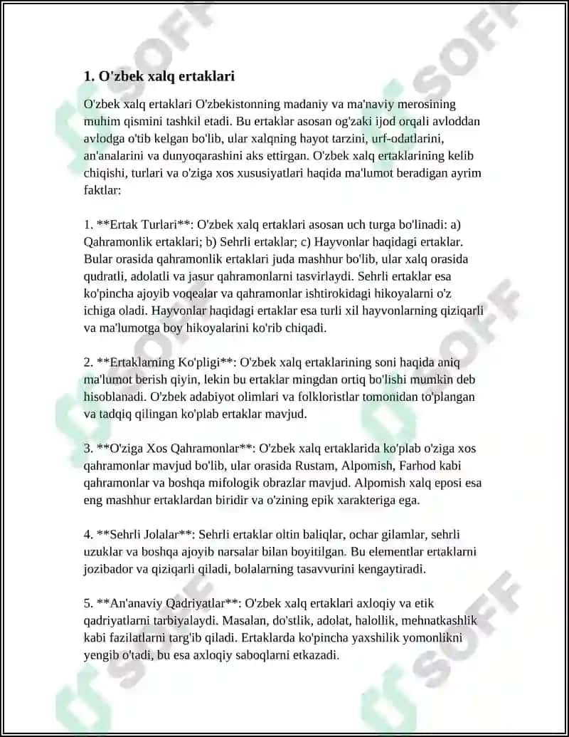 O'zbek Folkloriga oid maqola 3