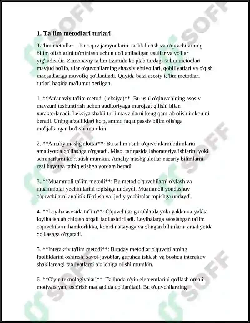 MUSTAQIL ISH 3