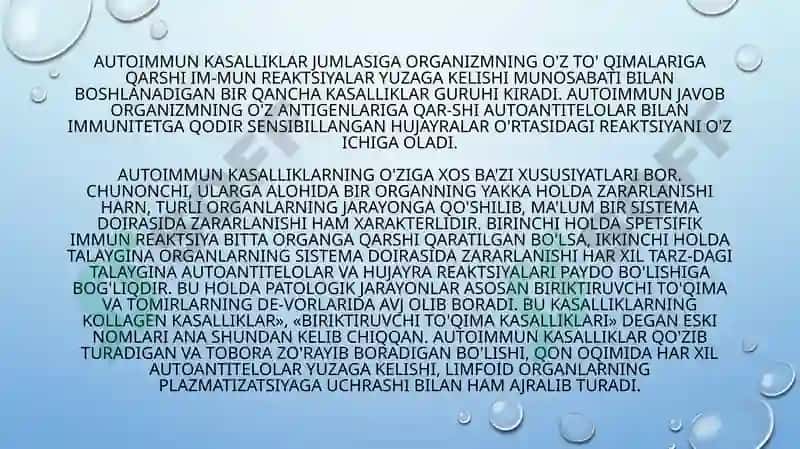 Autoimmun kasalliklar 3