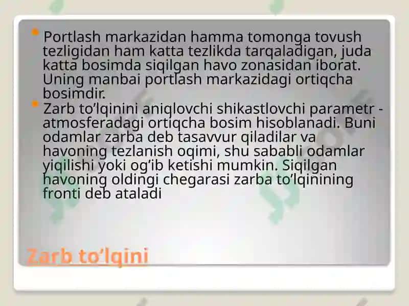 Zаrb tо’lqini 3