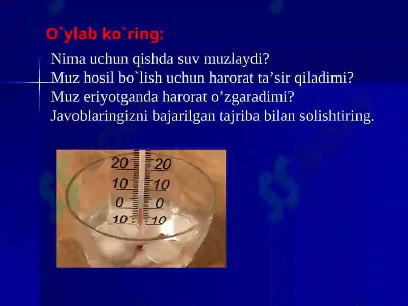 Suvning xossalari 3