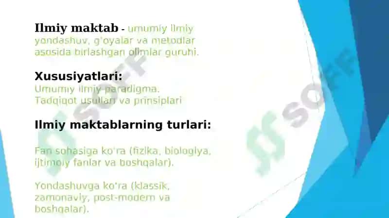 Ilmiy maktab, metod va metodologiya tushunchalari 3