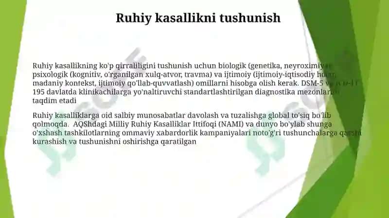 Ruhiy kasalliklar 3