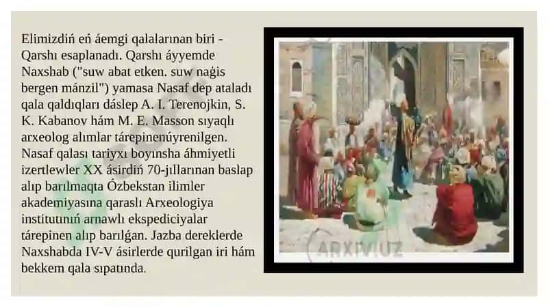 Qashqadarya dáryasiniń ortaasir qalalari 3