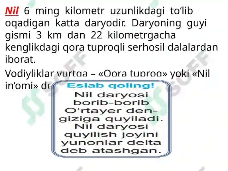 Nil vodiysi va uning aholisi 3