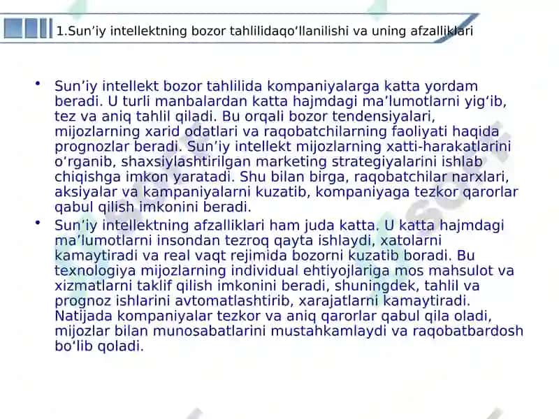 Sun’iy intellekt bozor tahlili 3