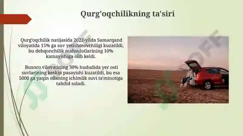 Suv tanqisligi va qurg'oqchilik 3