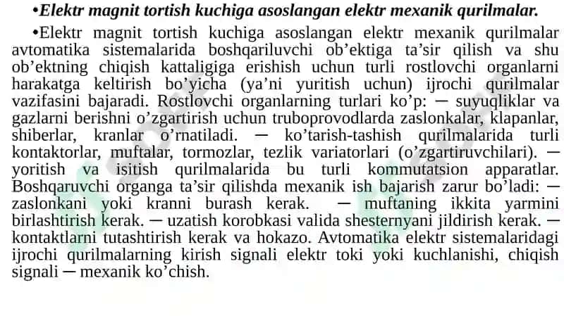 Elektr apparatlarining maxsus turlari 3