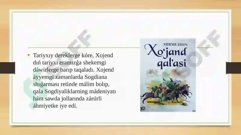 Orta asir qalasi Xojent qalasi 3