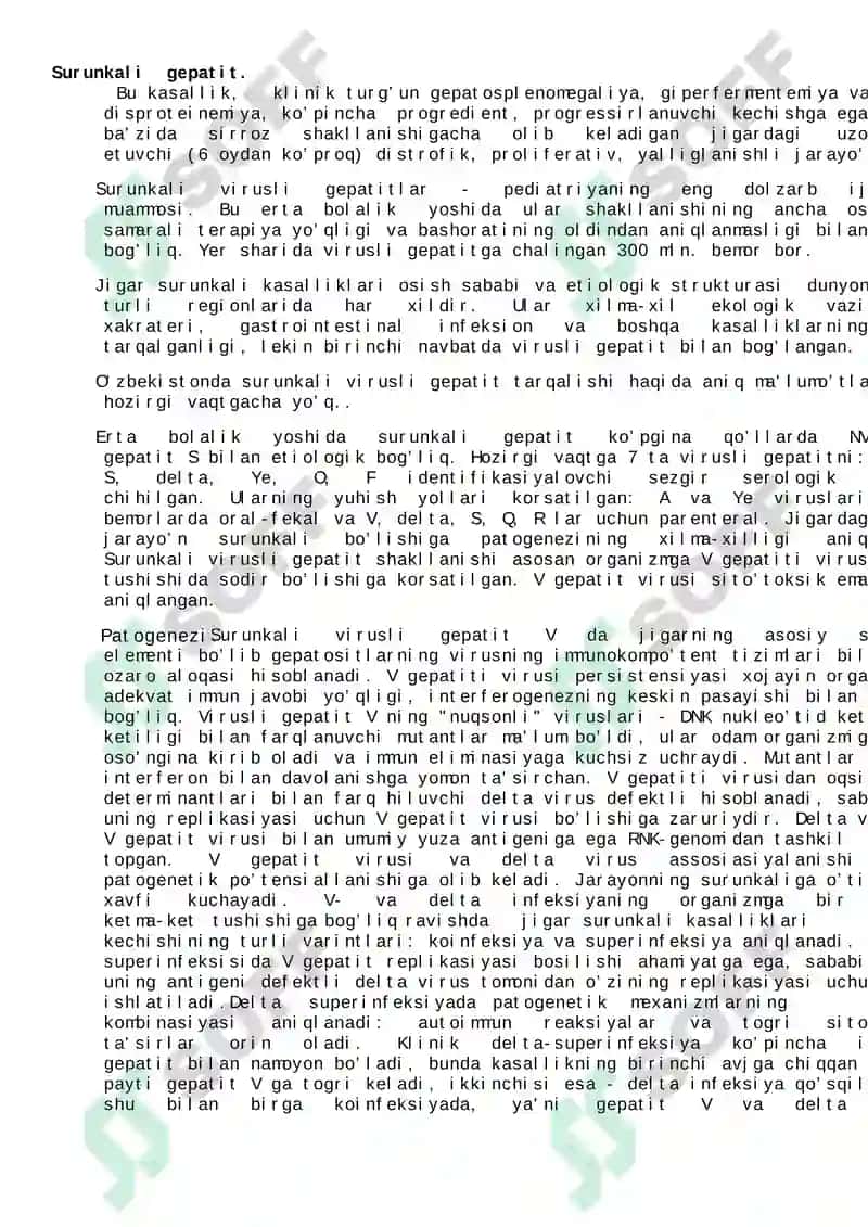 Surunkali gepatitlar.Etiopatogenezi. Tasnifi. Klinik belgilari. 3