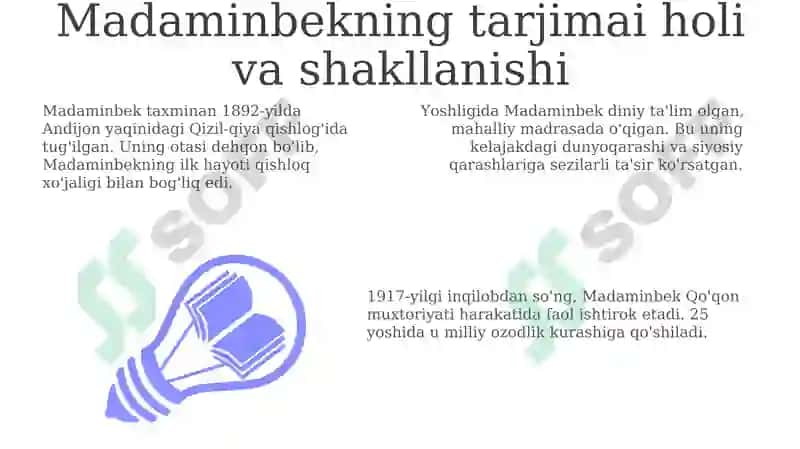 Madaminbek hayoti va faoliyati 3