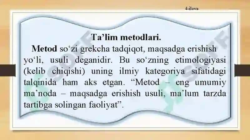 TA’LIM METODLARIVA VOSITALARI 3