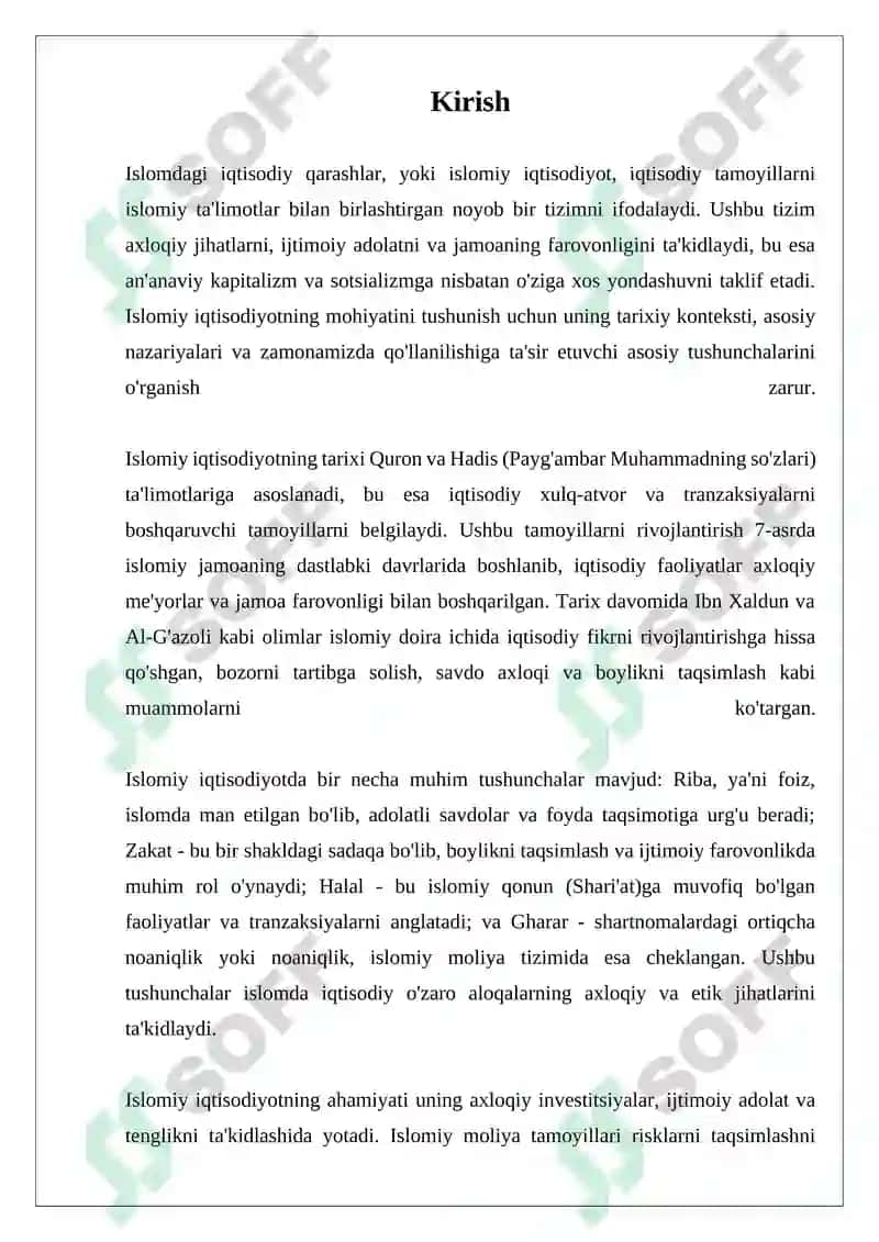 Islomdagi iqtisodiy qarashlar 3