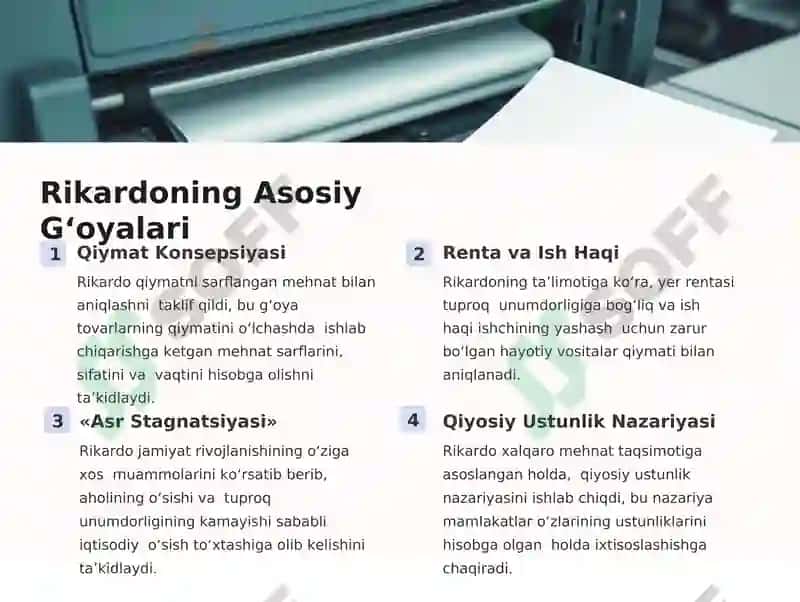 Klassik iqtisodchilar: rikardo, maltus, sey 3