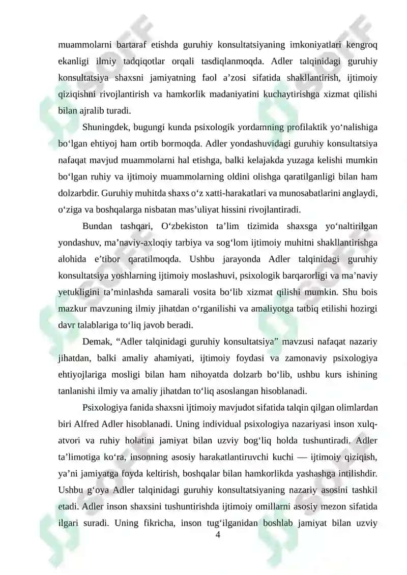 ADLER TALQINIDAGI GURUHIY KONSULTATSIYA 3