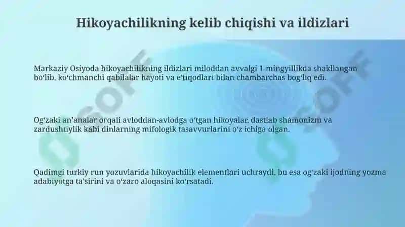 Markaziy Osiyoda Hikoyachilik 3