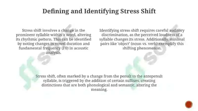 Stress shift in pollysyllabic words 3