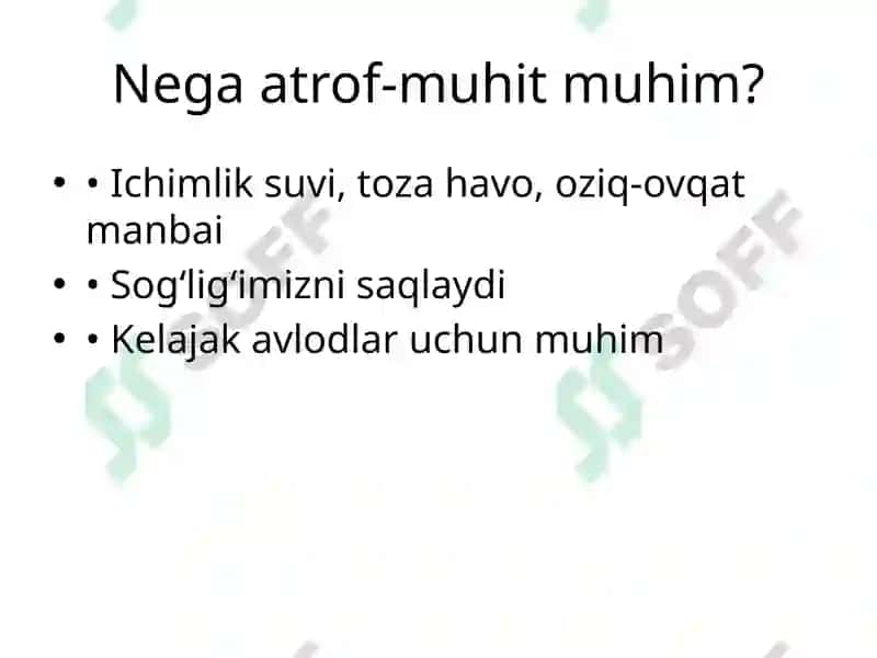 Atrof-muhitni qadrlash kerak 3