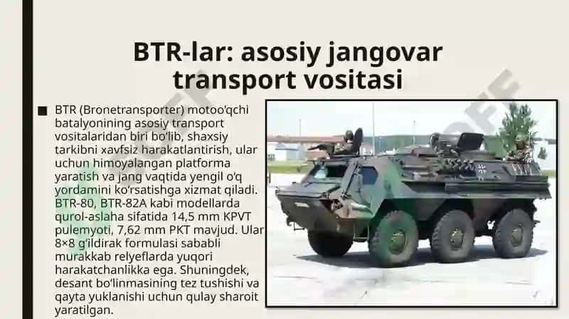 Motooʻqchi bataliyonining jangavor texnikalari 3