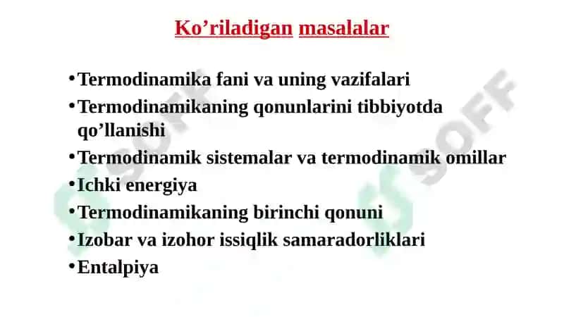 Termodinamika. Kimyoviy reaksiyalar kinetikasi 3