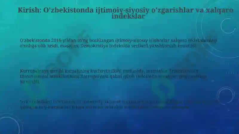 Oʻzbekistonning ijtimoiy-siyosiy hayoti 3