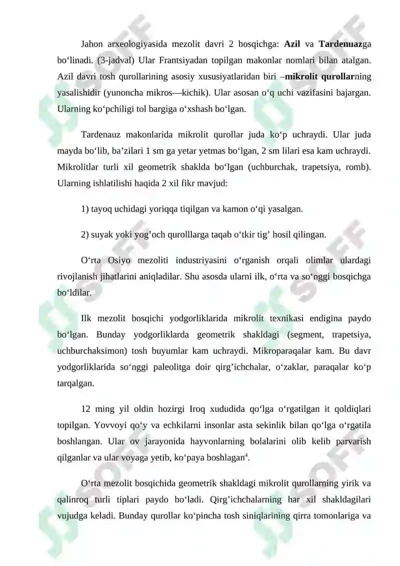 Mezolit davri o’rganish tarixi 3