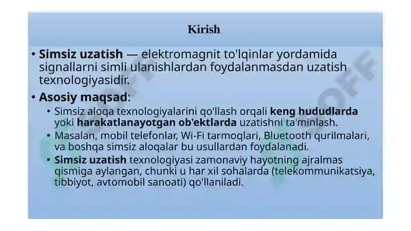 Signallarni simsiz uzatish usullari 3