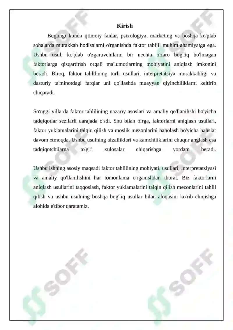 Faktorli tahlil 3