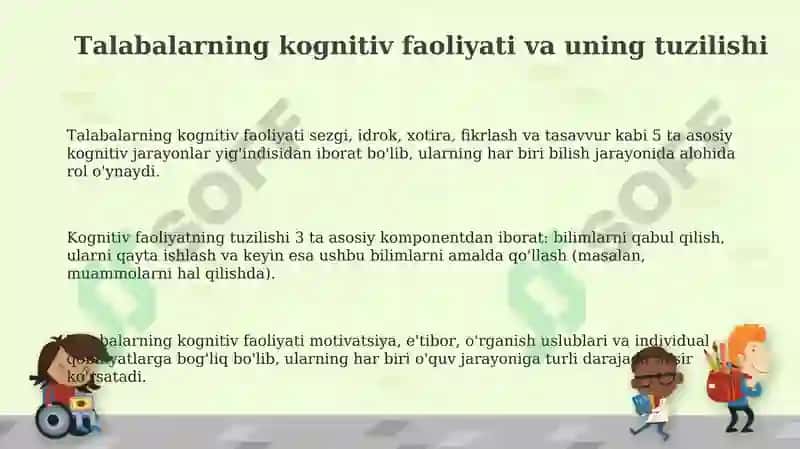 Talabalarning Kognitiv Faoliyati va uning Tuzilishi 3