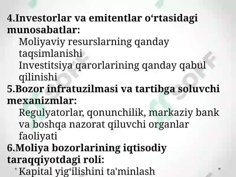Moliyabozorlar, institutlar va instrumentlar 3
