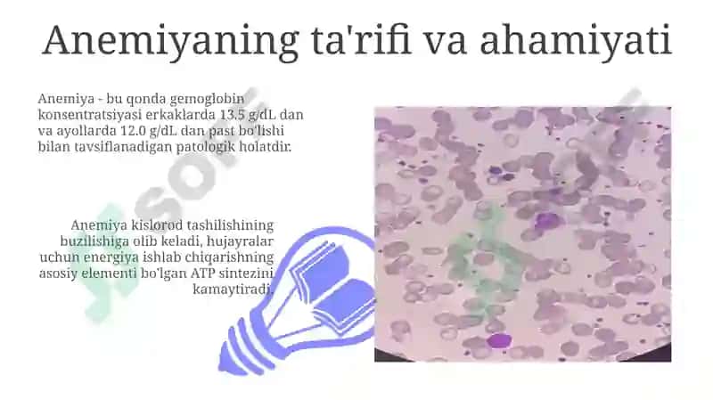 Anemiya turlari va sabablari 3