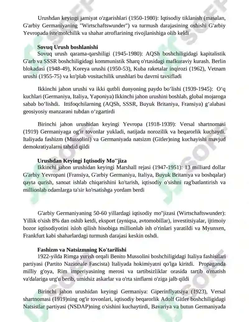 1918-1980-yillarda Yevropa mamlakatlarining tarixi 3