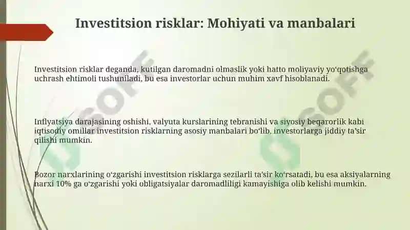Investitsion risklarniboshqarish 3