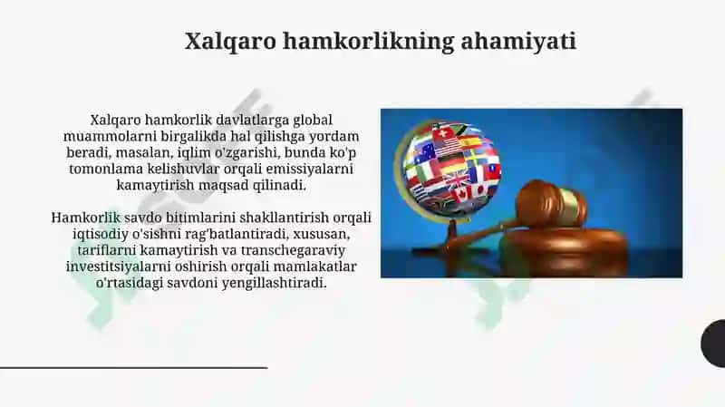 Xalqaro hamkorlik va tartibga solish 3