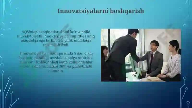 Innovatsiyalarni boshqarish 3