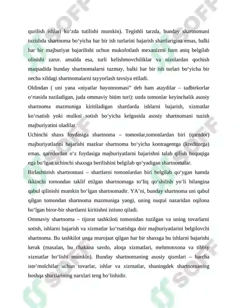 Shartnomalar va ularning turlari 3